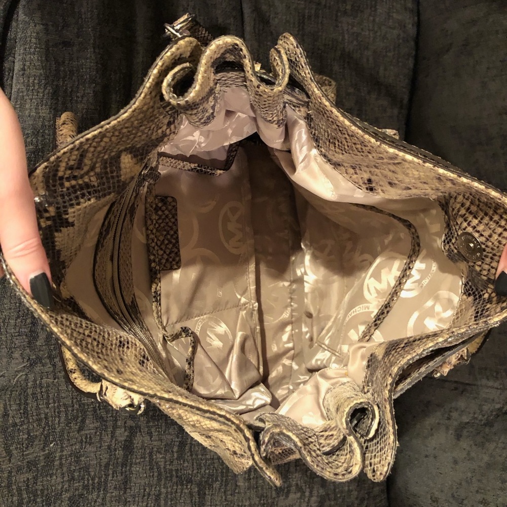 Michael Kors Large Python Handbag - Picture 5 of 5